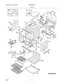 05 - Body parts for Frigidaire Oven CFEB30S5GC2 from AppliancePartsPros.com