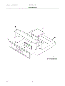 03 - Control Panel parts for Frigidaire Oven CPEW2785KF2 from AppliancePartsPros.com