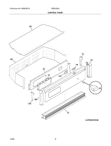 03 - Control Panel parts for Frigidaire Oven FEB24S5ABF from AppliancePartsPros.com