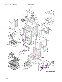 05 - Body parts for Frigidaire Oven CPEW2785KF2 from AppliancePartsPros.com