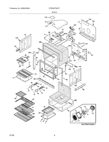 05 - Body parts for Frigidaire Oven CPEW2785KF1 from AppliancePartsPros.com