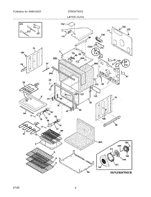 05 - Upper Oven parts for Frigidaire Oven CPEB30T9DC2 from AppliancePartsPros.com
