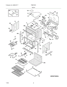 05 - Body parts for Frigidaire Oven FEB27S5DBA from AppliancePartsPros.com