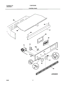 03 - Control Panel parts for Frigidaire Oven FEB27S2ASB from AppliancePartsPros.com