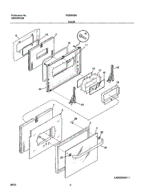 07 - Door parts for Frigidaire Oven FEB24S5AQB from AppliancePartsPros.com