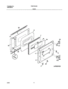 07 - Door parts for Frigidaire Oven FEB27S2ASB from AppliancePartsPros.com