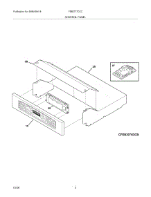 03 - Controls parts for Frigidaire Oven FEB27T7DCC from AppliancePartsPros.com