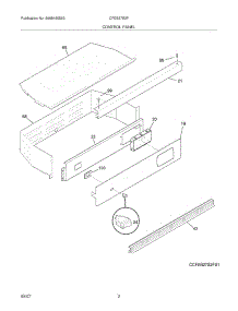 03 - Control Panel parts for Frigidaire Oven CFEB27S2FS2 from AppliancePartsPros.com