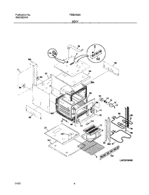 05 - Body parts for Frigidaire Oven FEB24S2ASA from AppliancePartsPros.com