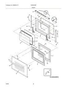 07 - Door parts for Frigidaire Oven CGEB30S9FS4 from AppliancePartsPros.com