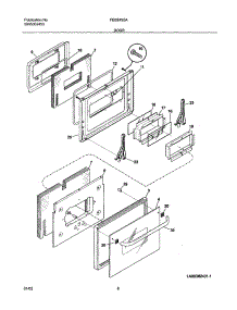 07 - Door parts for Frigidaire Oven FEB24S5ABA from AppliancePartsPros.com