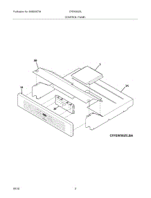 03 - Control Panel parts for Frigidaire Range CFEW3025LBA from AppliancePartsPros.com