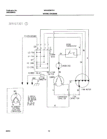 12 - Wiring Diagram parts for Frigidaire Air Conditioner WAA053M7A1 from AppliancePartsPros.com