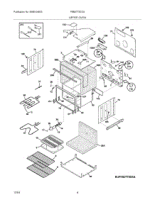 05 - Upper Body parts for Frigidaire Oven FEB27T5DCA from AppliancePartsPros.com
