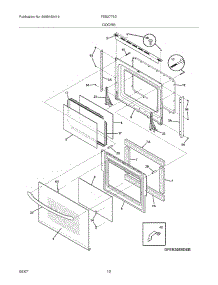 09 - Doors parts for Frigidaire Oven FEB27T5DBE from AppliancePartsPros.com