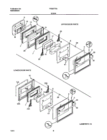 09 - Doors parts for Frigidaire Oven FEB27T5ABA from AppliancePartsPros.com