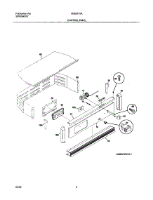 03 - Control Panel parts for Frigidaire Oven FEB27T5ABB from AppliancePartsPros.com