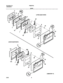 09 - Door parts for Frigidaire Oven FEB27T5ABB from AppliancePartsPros.com