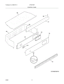 03 - Control Panel parts for Frigidaire Oven CFEB27S2FB1 from AppliancePartsPros.com