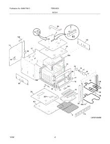 05 - Body parts for Frigidaire Oven FEB24S2ABC from AppliancePartsPros.com