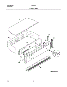 03 - Control Panel parts for Frigidaire Oven FEB24S2ABA from AppliancePartsPros.com