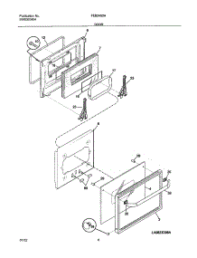 07 - Door parts for Frigidaire Oven FEB24S2ABA from AppliancePartsPros.com