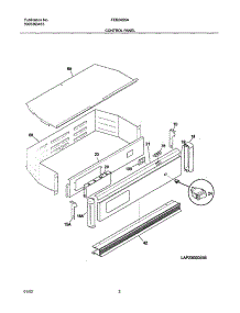 03 - Control Panel parts for Frigidaire Oven FEB24S5ASA from AppliancePartsPros.com