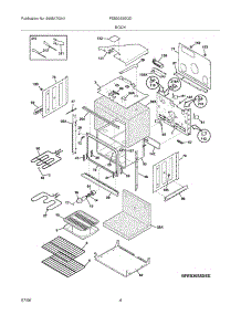 05 - Body parts for Frigidaire Oven FEB30S5EQD from AppliancePartsPros.com