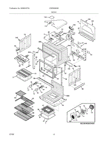 05 - Body parts for Frigidaire Oven CGEW3065KBA from AppliancePartsPros.com