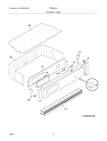 03 - Control Panel parts for Frigidaire Oven FEB24S5ABC from AppliancePartsPros.com