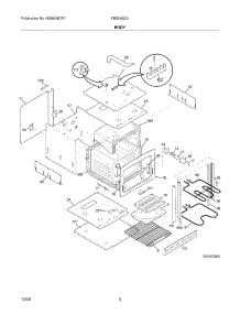 05 - Body parts for Frigidaire Oven FEB24S2ASF from AppliancePartsPros.com