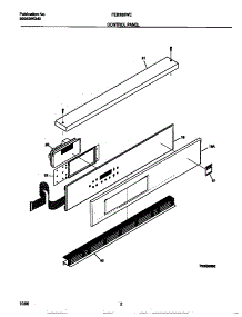 02 - Control Panel parts for Frigidaire Oven FEB386WECA from AppliancePartsPros.com