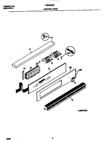 02 - Control Panel parts for Frigidaire Oven FEB398WECC from AppliancePartsPros.com
