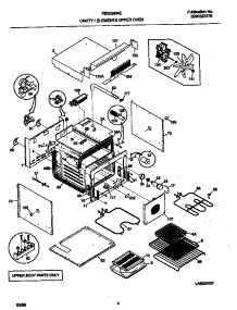 03 - Upper Body parts for Frigidaire Oven FEB398WECC from AppliancePartsPros.com