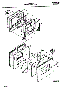 05 - Door parts for Frigidaire Oven FEB398WECC from AppliancePartsPros.com