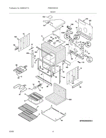 05 - Body parts for Frigidaire Oven FEB30S5GCD from AppliancePartsPros.com