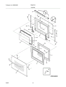 09 - Doors parts for Frigidaire Oven FEB30T5DBG from AppliancePartsPros.com