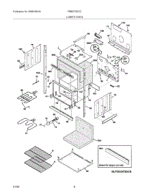 07 - Lower Oven parts for Frigidaire Oven FEB30T5DCC from AppliancePartsPros.com
