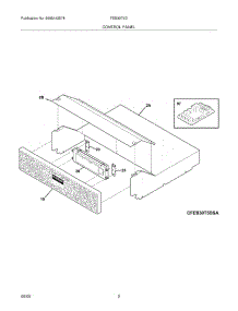 03 - Control Panel parts for Frigidaire Oven FEB30T6DSB from AppliancePartsPros.com