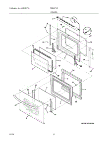 09 - Doors parts for Frigidaire Oven FEB30T5DBD from AppliancePartsPros.com