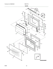 09 - Doors parts for Frigidaire Oven FEB27T5DSF from AppliancePartsPros.com