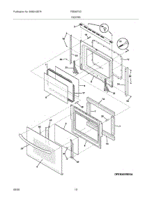 09 - Doors parts for Frigidaire Oven FEB30T6DSB from AppliancePartsPros.com