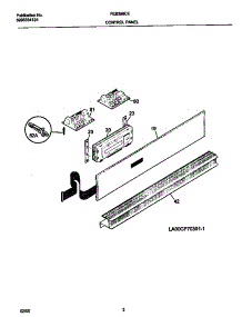 02 - Control Panel parts for Frigidaire Oven FEB398CESD from AppliancePartsPros.com