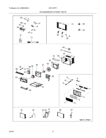 03 - Recommended Spare Parts parts for Frigidaire Air Conditioner LRA157MT10 from AppliancePartsPros.com
