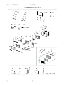 03 - Recommended Spare Parts parts for Frigidaire Air Conditioner LRA18HMT20 from AppliancePartsPros.com