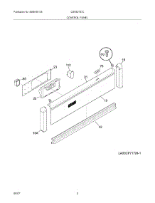 03 - Control Panel parts for Frigidaire Oven CGEB27S7CB2 from AppliancePartsPros.com