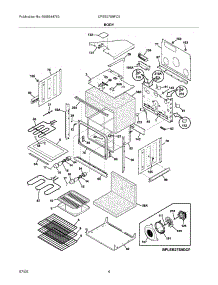 05 - Body parts for Frigidaire Oven CPEB27S9FC5 from AppliancePartsPros.com
