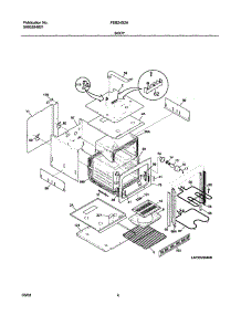 05 - Body parts for Frigidaire Oven FEB24S2ASB from AppliancePartsPros.com