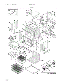 05 - Body parts for Frigidaire Oven CGEB30S9DB2 from AppliancePartsPros.com