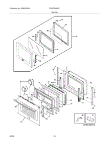09 - Doors parts for Frigidaire Oven CPMC3085KF1 from AppliancePartsPros.com